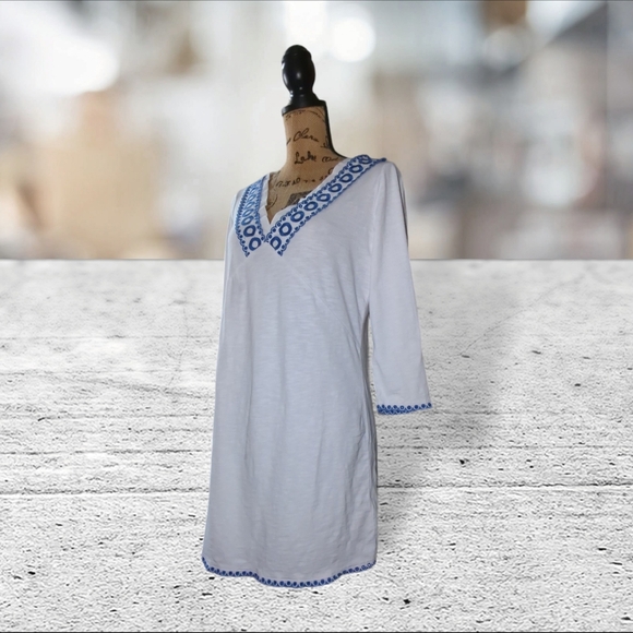 Boden rosanna jersey tunic dress 100% cotton dress size 8 - Picture 3 of 14